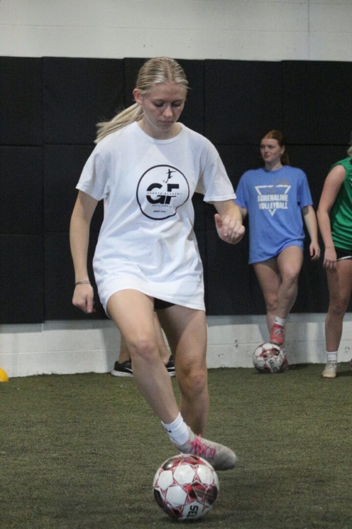 youth athlete soccer training in Grand Forks